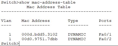 mac-address-table